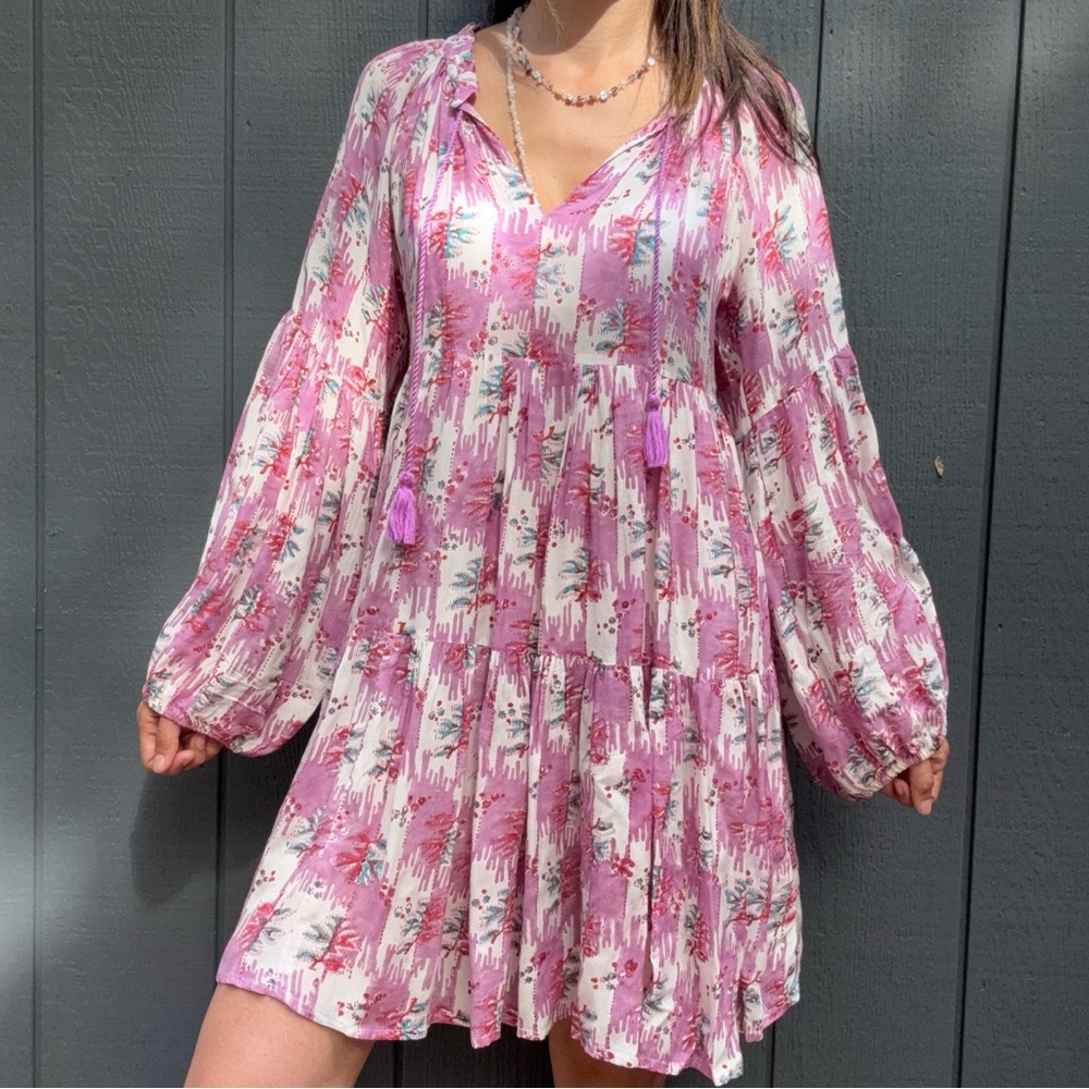 Oliphant boho babydoll style dress Sz S